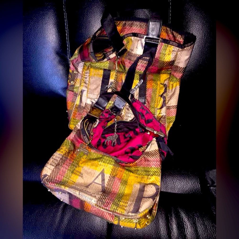 LAMB ORIGINAL GWEN STEFANI LESPORTSAC RETRO HOBO HANDBAG PURSE TOTE Y2K